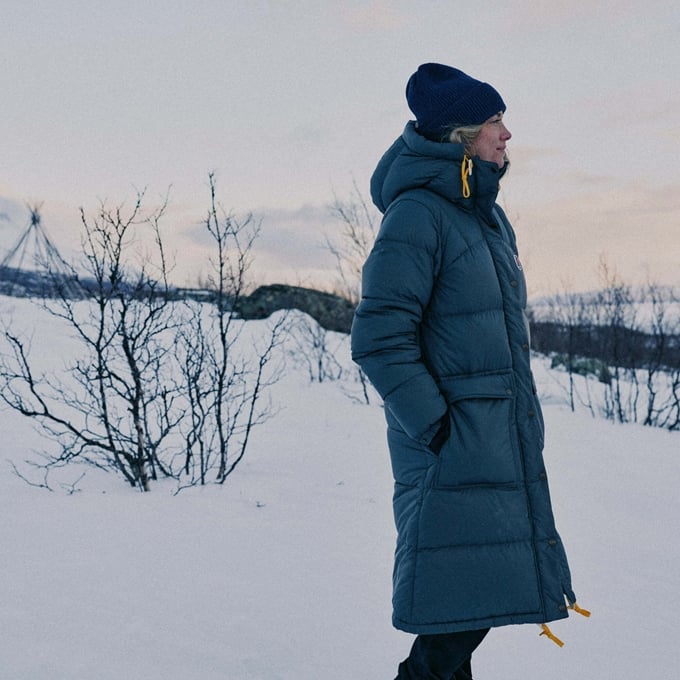 Fjallraven - Parka longue en duvet Expedition - Femme