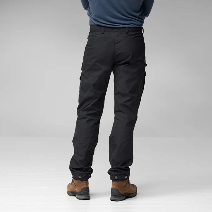 Slimmer fit with stretch fabric in crotch for freedom of movement.