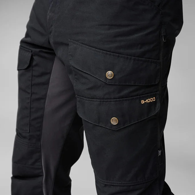 Numerous practical pockets and details for convenience.