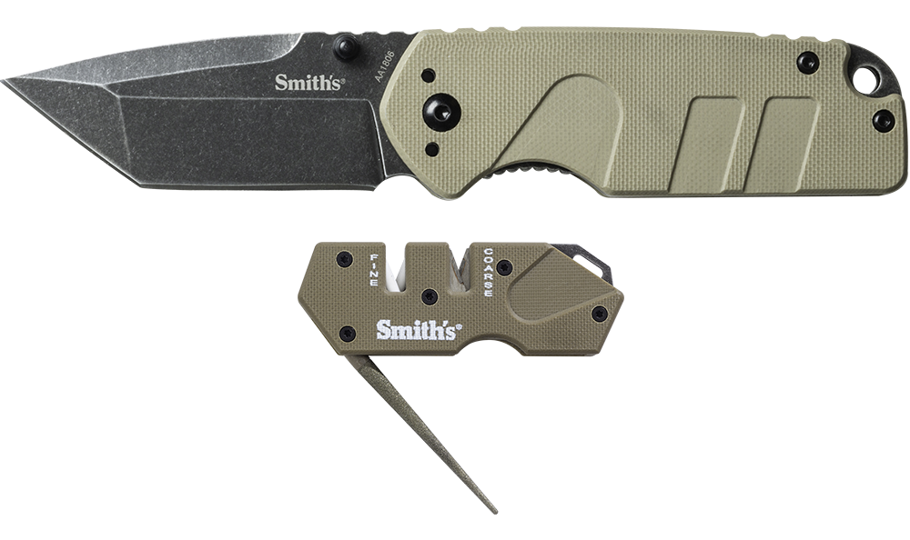 Campaign Knife W/ Mini Tactical Knife Sharpener