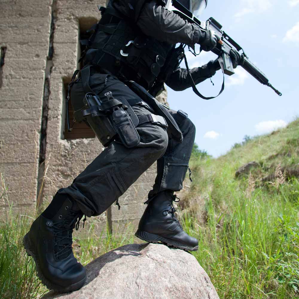 Haix Waterproof Boot - Guards against blood and body fluids for enhanced safety.