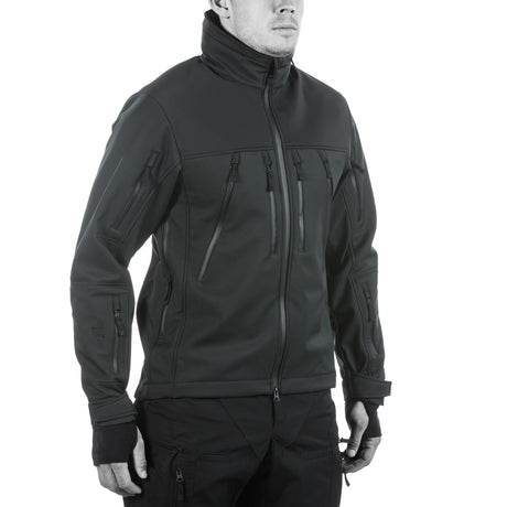 Tactical Softshell Jacket: ePTFE-based fabric, UF PRO® air/pac® inserts, Hood/Harness® system.