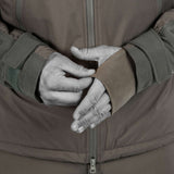 Tactical Cold Weather Jacket: Dual-layer ripstop laminate, CORDURA® reinforcements.
