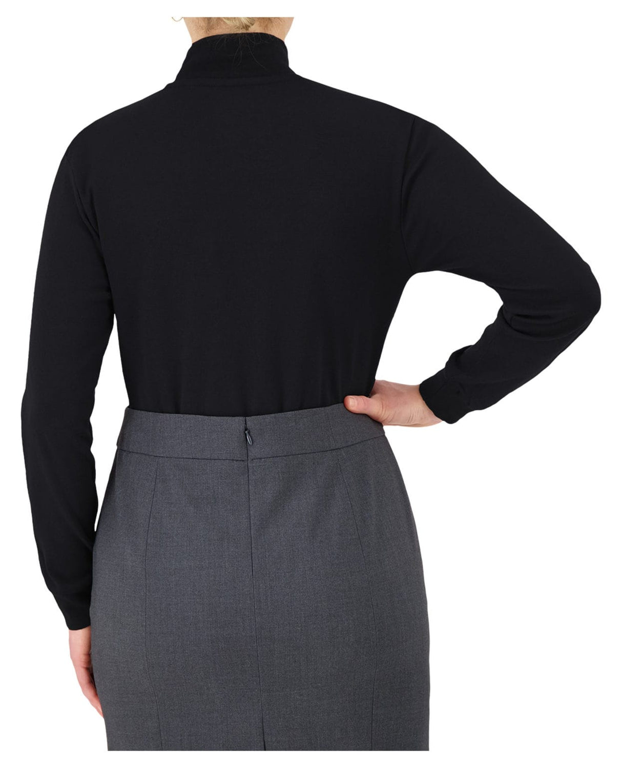 Cobmex - Classic "Mock" Neck, Long Sleeve