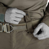 Military Combat Pants: Durable, breathable fabric, optional knee protection system.
