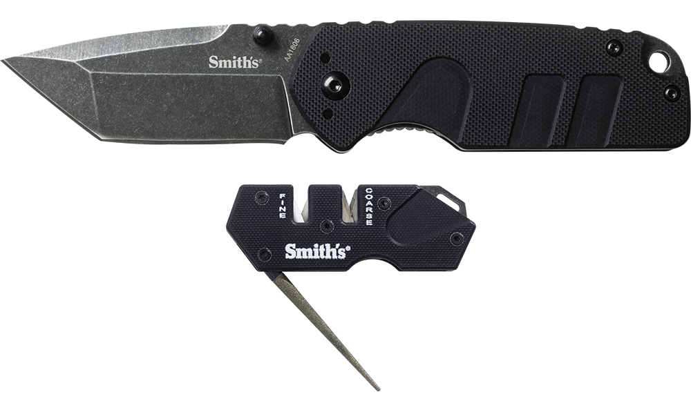 Campaign Knife W/ Mini Tactical Knife Sharpener