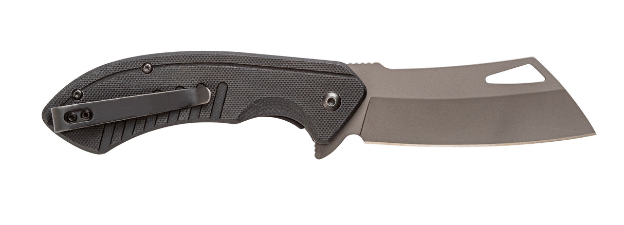 Rally Titanium Finished Cleaver Blade - G10 Black