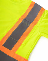 Hi Vis Women's Crew Neck Short Sleeve Safety Tee Shirt with Chest Pocket