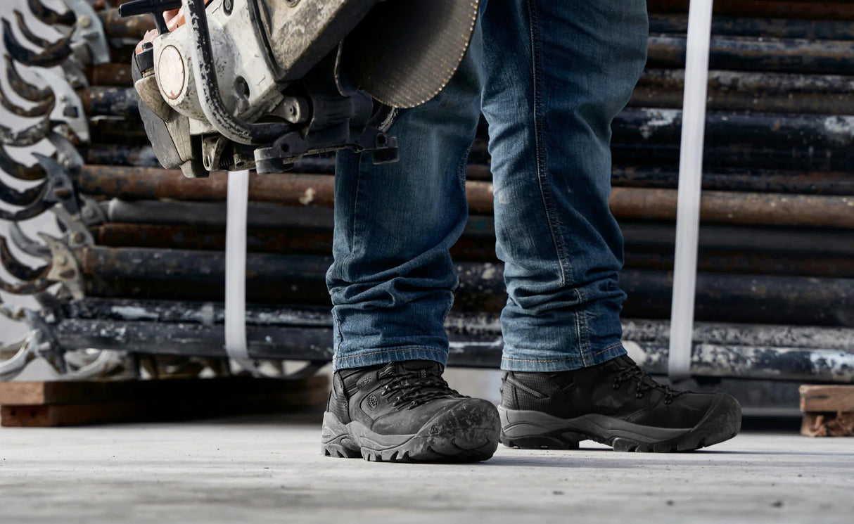 Keen CSA Pittsburgh Energy 6" Waterproof - Utilizes puncture-resistant material to protect against sharp objects on the job site.
