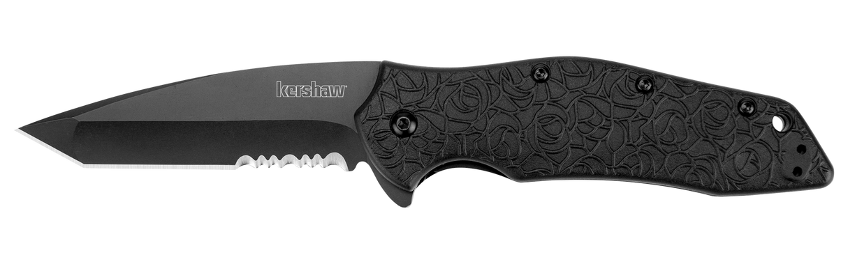 Kershaw KURO | TANTO BLACK/BLACK, SERRATED