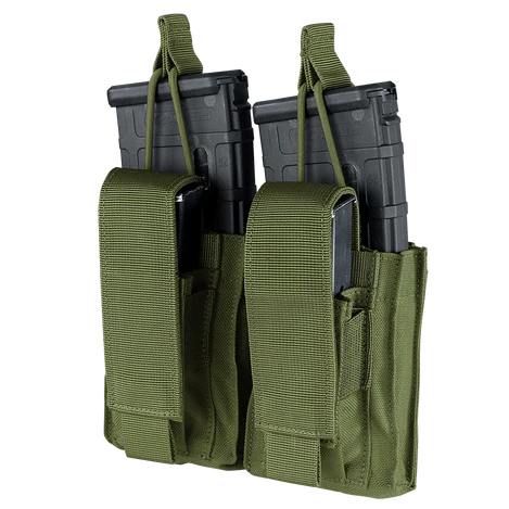 Condor GEN2 Double Kangaroo Magazine Pouch (Scorpion OCS) Condor Gen2 Double Kangaroo Mag Pouch - Black | Badlands