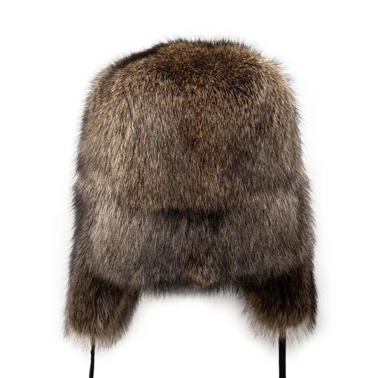 Crown Cap Raccoon – Full Fur Russian w/Ties