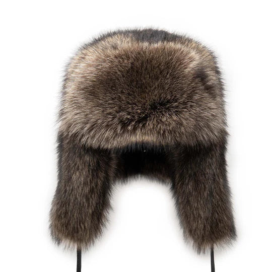 Crown Cap Raccoon – Full Fur Russian w/Ties