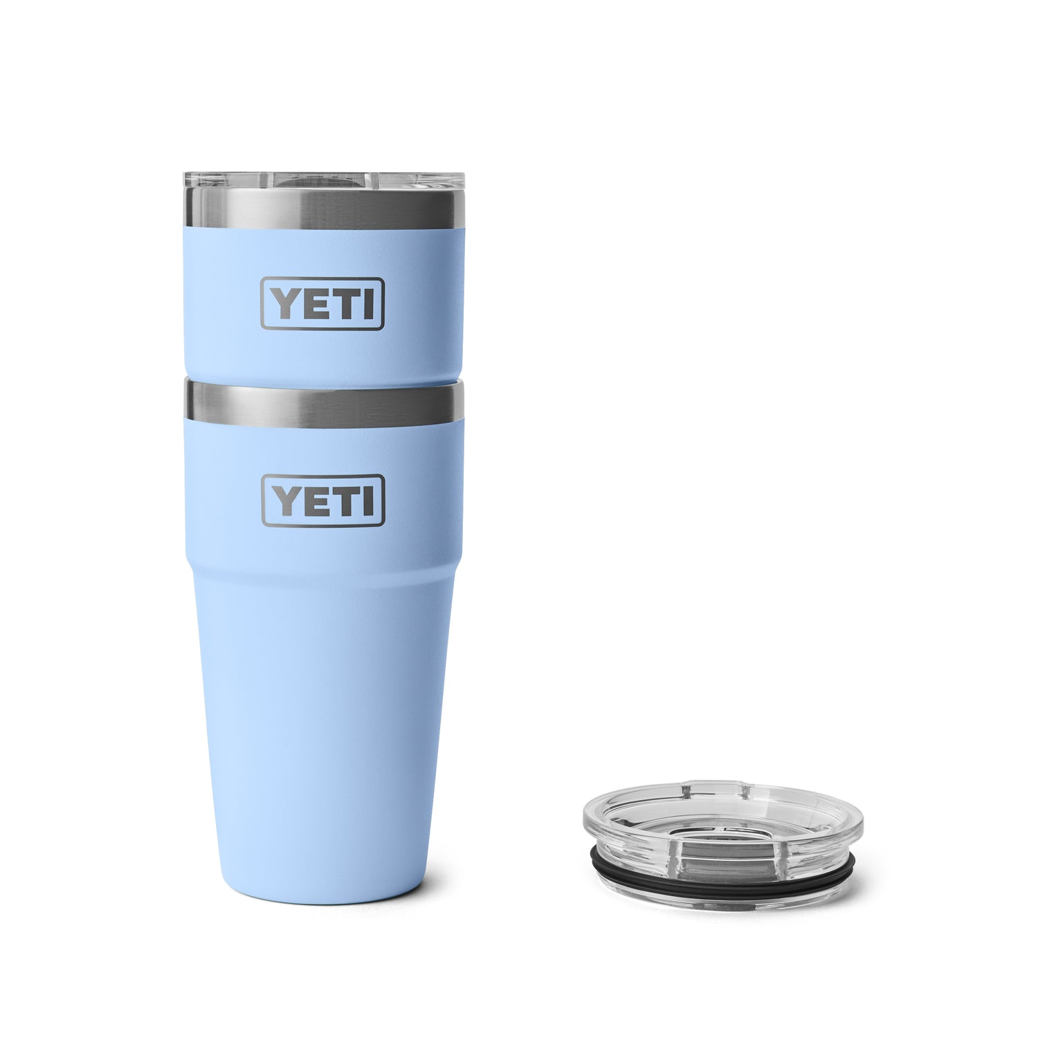 YETI - Rambler 20 oz - Empilable - avec curseur magnétique - Bleu ciel