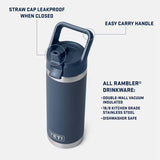 YETI - Rambler 18 oz C Straw Bottle - Riverhead Green