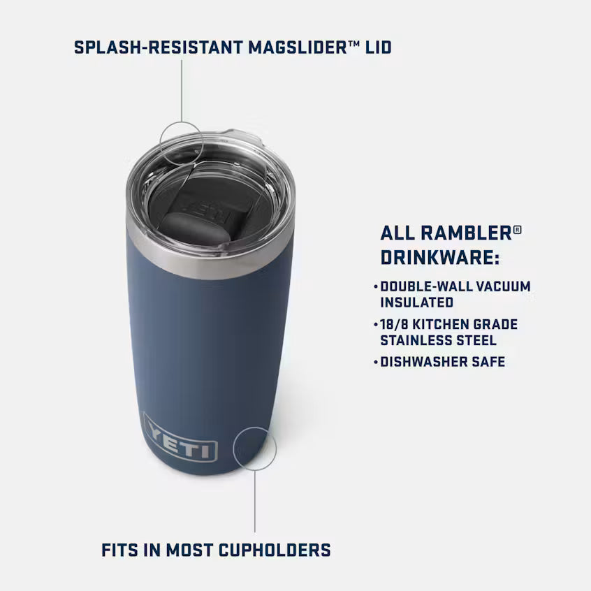 YETI - Rambler 10 oz Tumbler MS - Olive / King Crab Orange