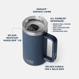 YETI - Rambler 24 oz Ceramic Lined Mug 2.0 Mag Slider - Wetlands Camo