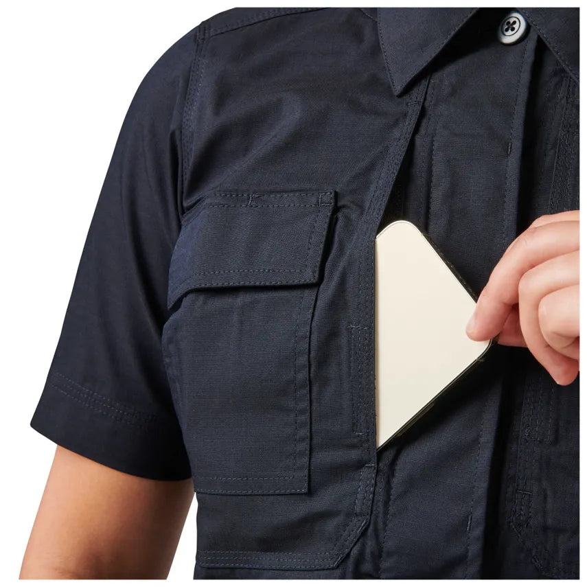 5.11 Tactical - Chemise à manches courtes Flex Tac TDU Rip Stop pour femme