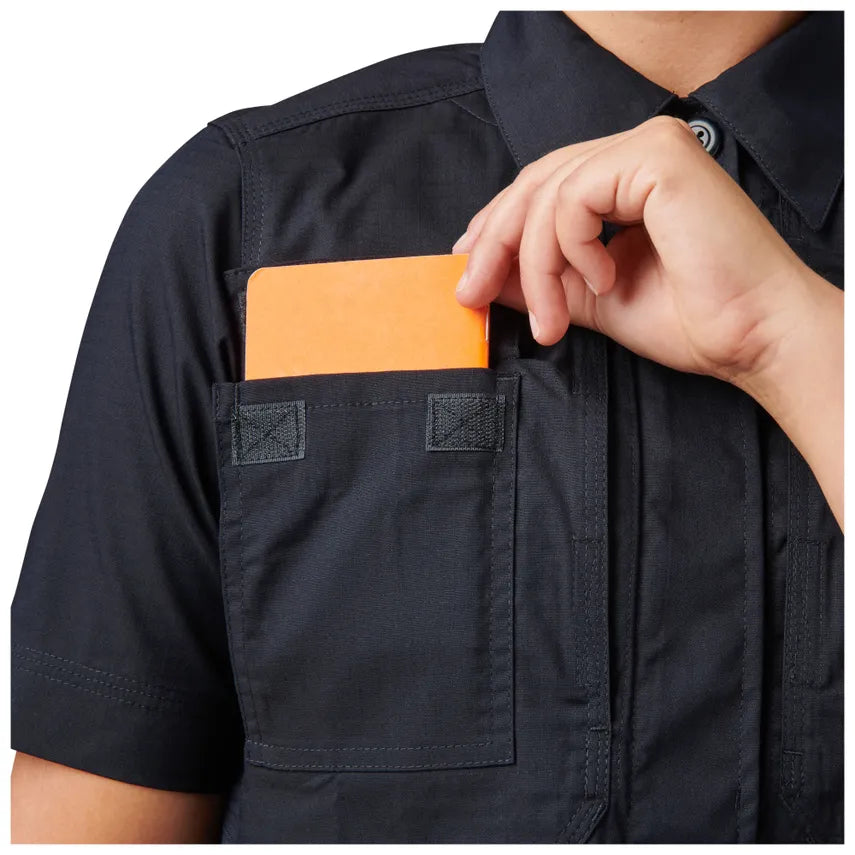 5.11 Tactical - Chemise à manches courtes Flex Tac TDU Rip Stop pour femme