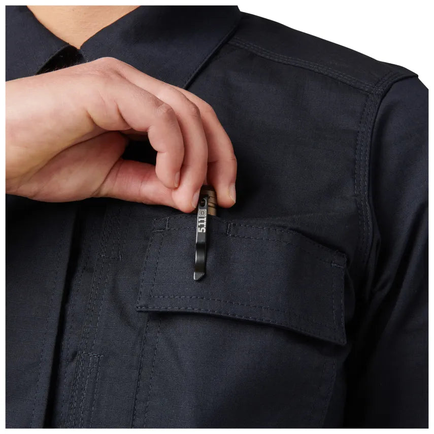 5.11 Tactical - Chemise à manches courtes Flex Tac TDU Rip Stop pour femme