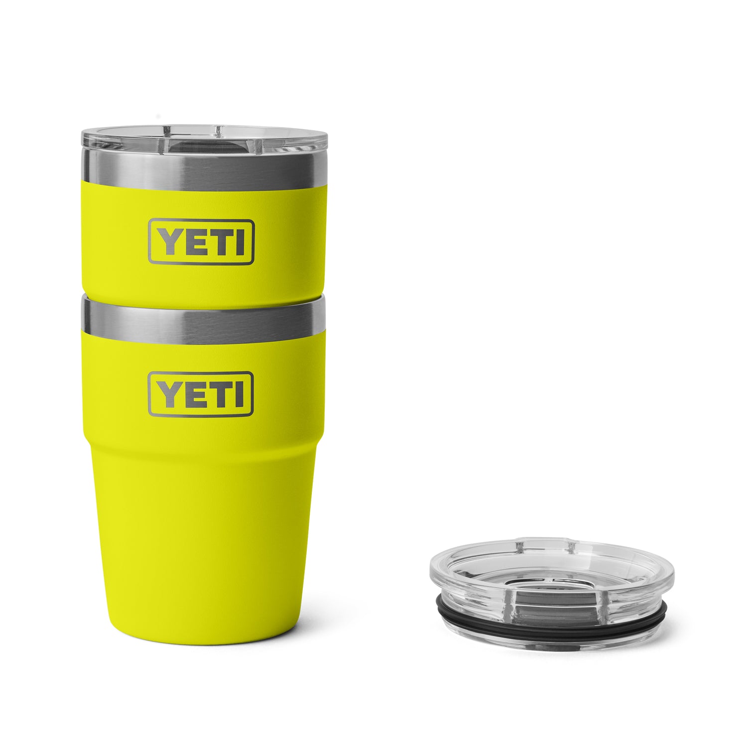 YETI - Rambler 16 oz - Empilable - avec curseur magnétique - Jaune Firefly