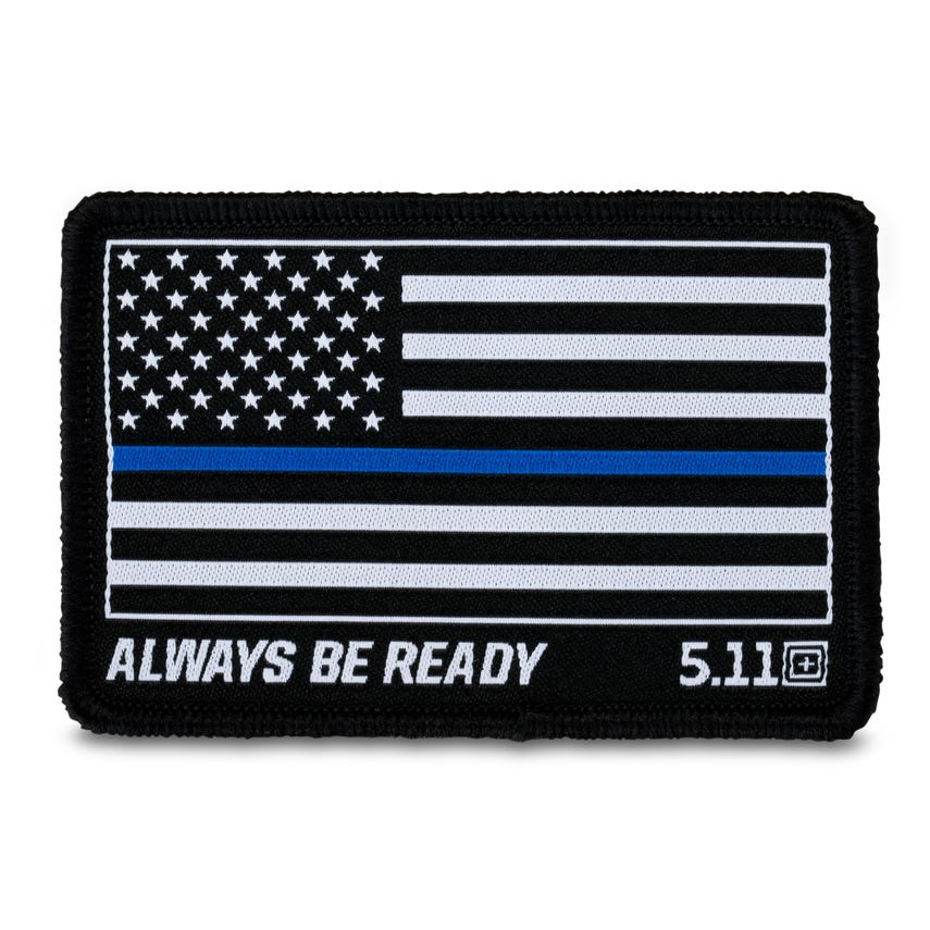 Thin Blue Line Woven Patch