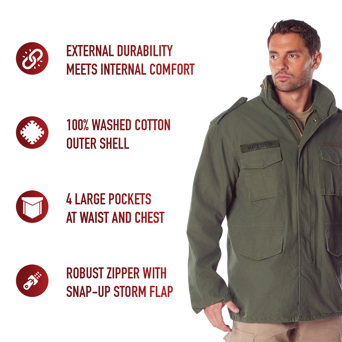 Rothco - Vintage M-65 Field Jacket – Urban Tactical