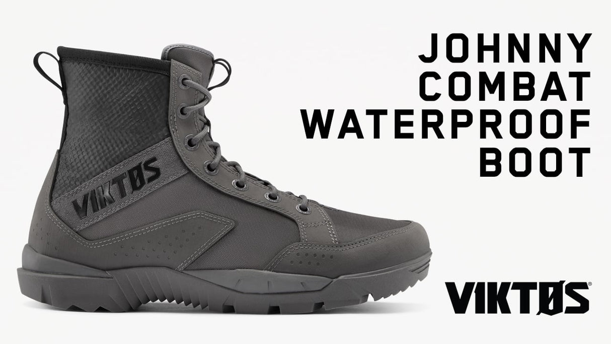 Johnny Combat WP Boot: Reinforced toe box and rubber overlays ensure durability.