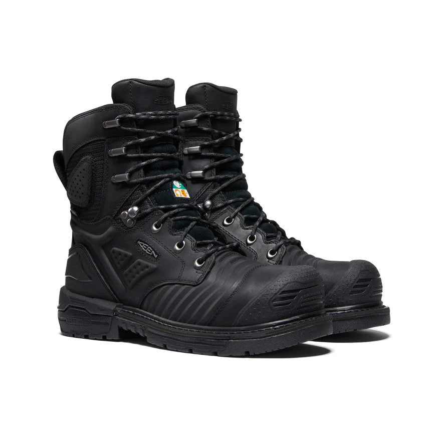 Keen CSA Philadelphia 8' Work Boot: Carbon-fiber toe for superior protection.