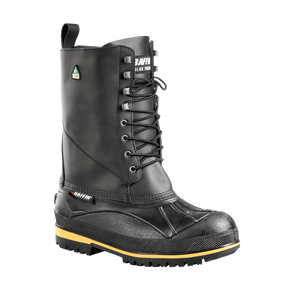 Baffin Barrow STP: Leather upper, steel toe, self-cleaning outsole.