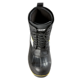 Baffin Constructor (STP) Boot - CSA: Non-metallic construction, CSA/ASTM approved ESR/EH rated upper, oil and acid-resistant neoprene and leather, composite safety toe and plate, lightweight PU base, GelFlex anti-fatigue midsole, fixed frost plate, multi-directional lug design, superior slip resistance.