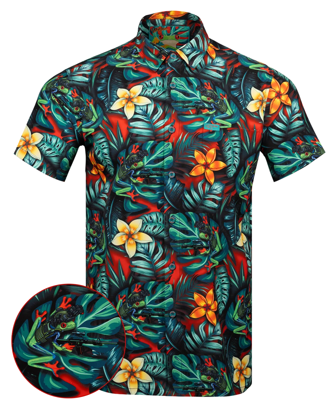Retro Rifle - Frogman Button Down Shirt