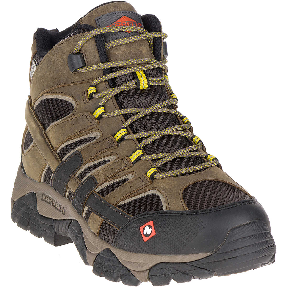 Men's moab 2 vent shop waterproof comp toe work shoe