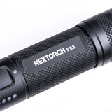 NEXTORCH - P83  2100 lumens recharge flashlight. Type-C rechargeable flashlight with red and blue emergency flash