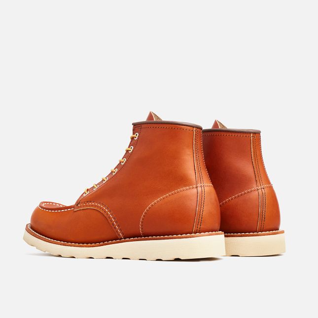 Red Wing Heritage 6-Inch Moc: Maintains full-grain texture of leather.