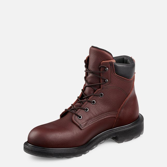 Red Wing Supersole 2.0 Men's 6" Boot: Full-grain leather upper for enhanced durability.