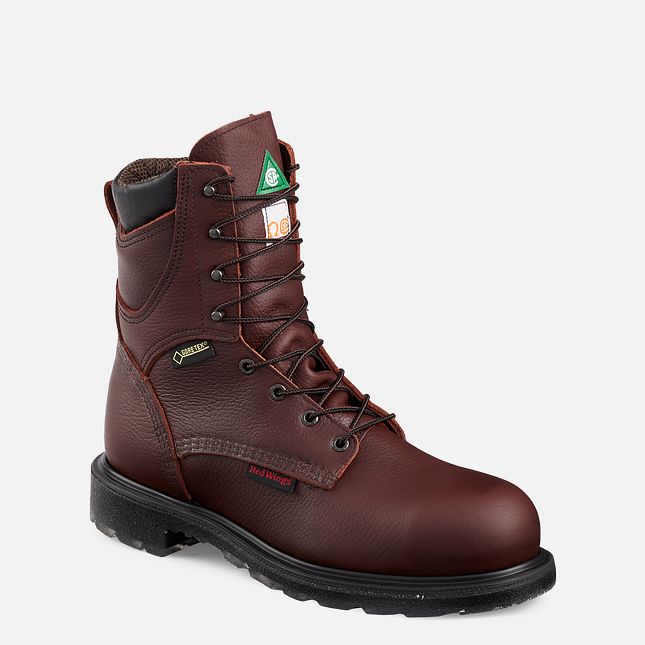 Red Wing Supersole 2.0 GTX 400G: CSA-approved heavy-duty steel toe for safety.