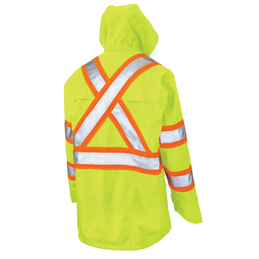 Tough Duck - Premium Ripstop Safety Rain Jacket