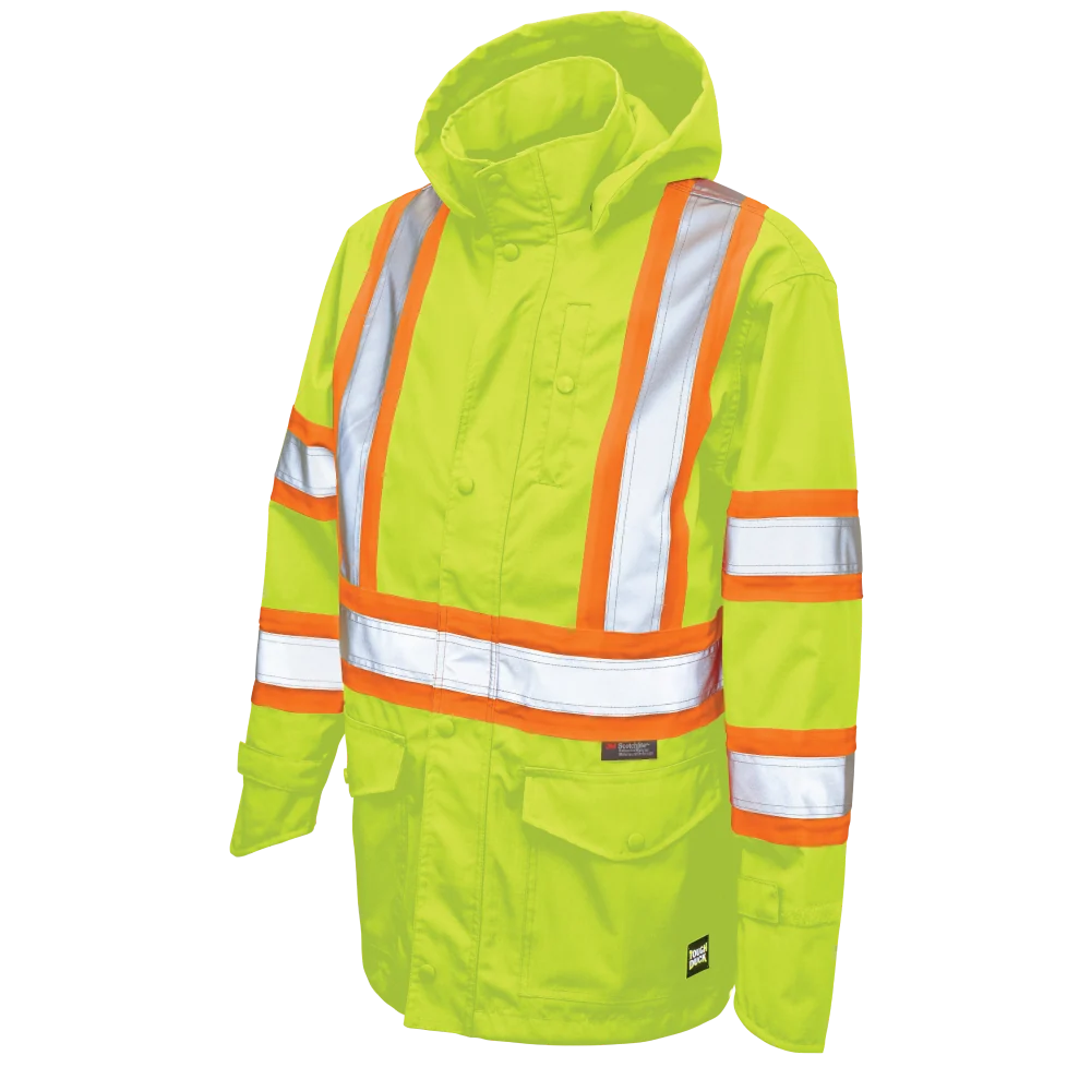Tough Duck - Premium Ripstop Safety Rain Jacket
