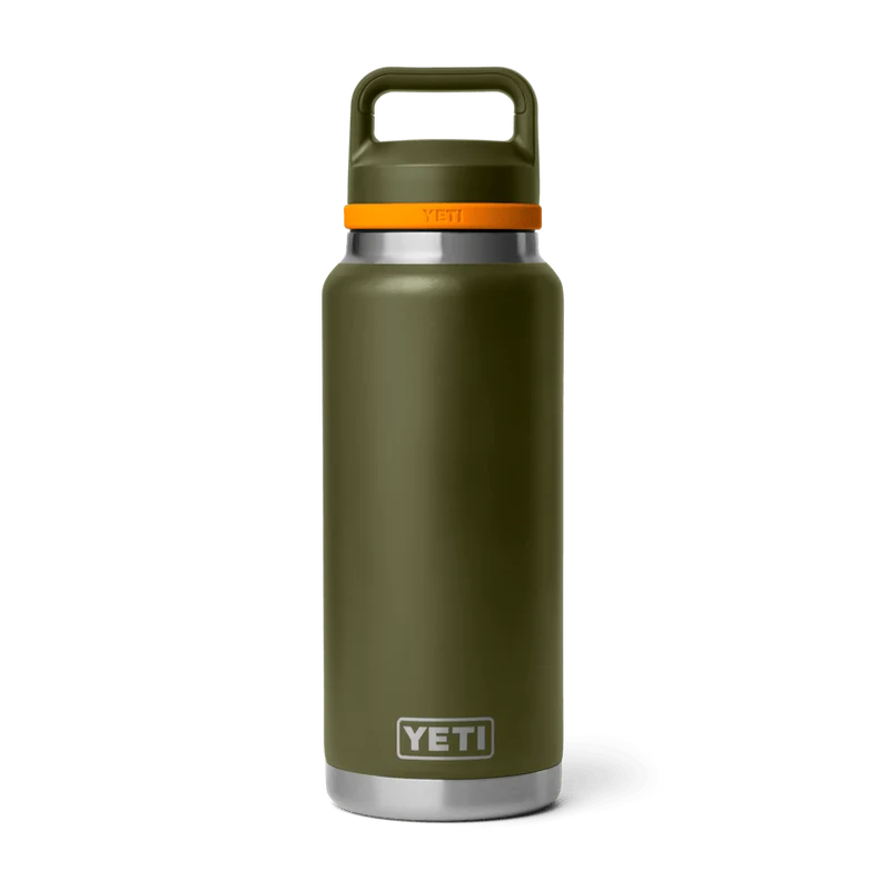 YETI - INTL Rambler 36 oz Bottle Chug - Olive / King Crab Orange