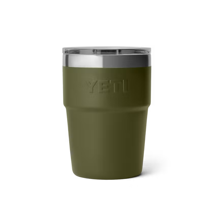 YETI - Rambler 16 oz Stackable Mag Slider - Olive / King Crab Orange