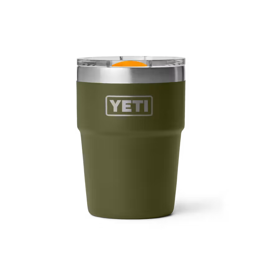 YETI - Rambler 16 oz Stackable Mag Slider - Olive / King Crab Orange