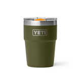 YETI - Rambler 16 oz Stackable Mag Slider - Olive / King Crab Orange