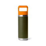 YETI - Rambler 18 oz Straw Bottle - Olive / King Crab Orange