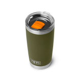 YETI - Rambler 20 oz Tumbler Mag Slider - Olive / King Crab Orange
