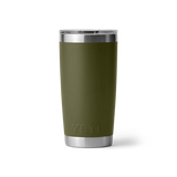 YETI - Rambler 20 oz Tumbler Mag Slider - Olive / King Crab Orange