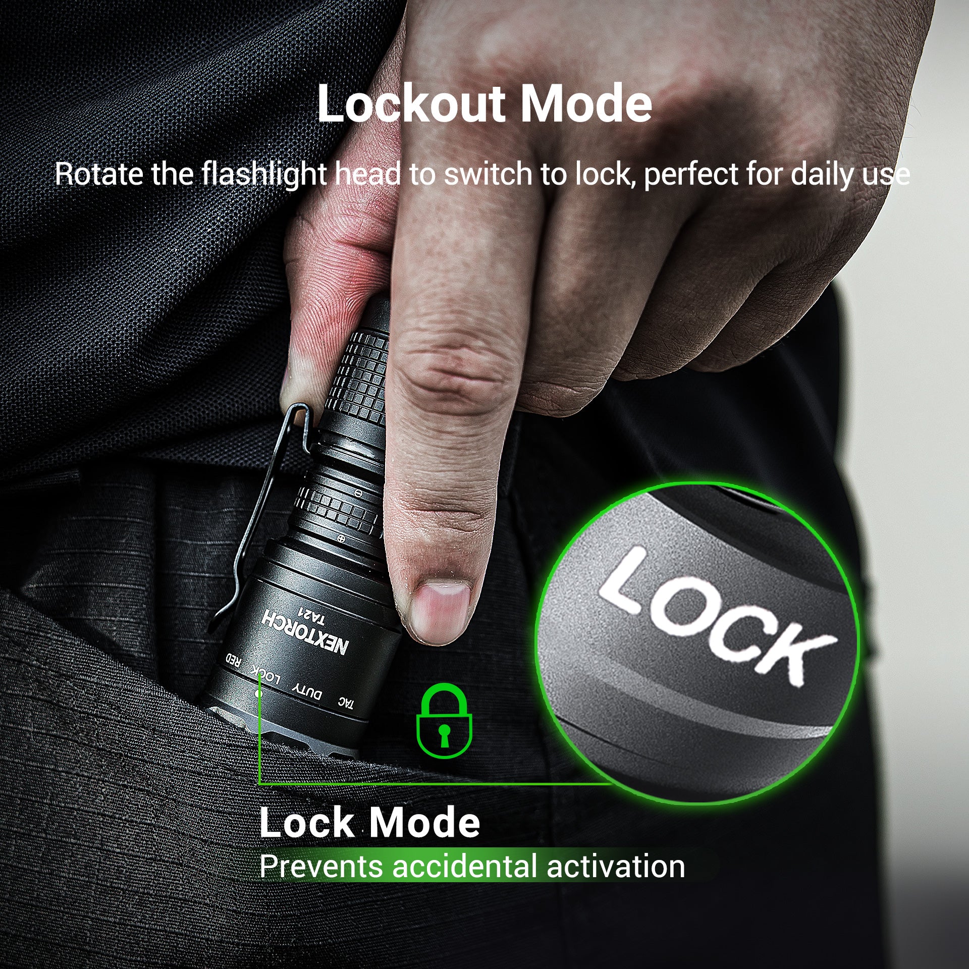 NEX TA21 Pocket Carry Tactical Flashlight Set – Urban Tactical