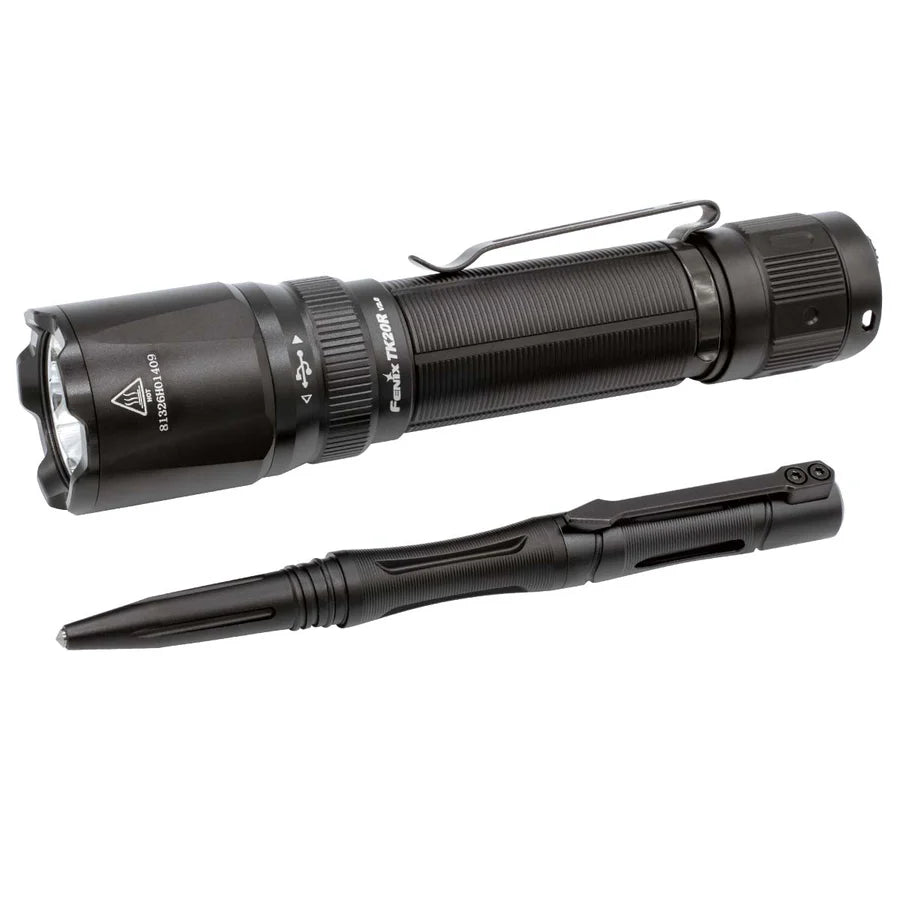 Fenix Rechargeable Dual Rear-Switch Multipurpose Tactical Flashlight + T5 tactical pen