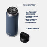 YETI Rambler 36 oz Bottle Chug (Moon Dust)