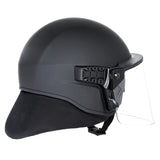 BUSCH - Ballistic 9mm Riot Helmet, ARC-2E w/ short rail, 5mm Visor & Enhanced Neck Protector